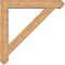 Ekena Millwork Traditional Arts and Crafts Smooth Bracket w/ Offset Brace, Western Red Cedar, 7 1/2"W x 46"D x 46"H BKT0806X46X46TRA03SWR - alternate 2